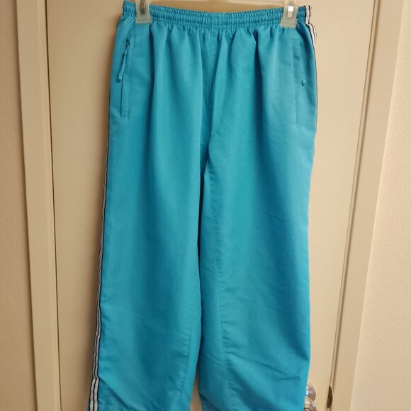 Women's Jrs Vintage Pro Spirit Blue Fully Lined Crop Wind Track Pants Size Small - Picture 1 of 10